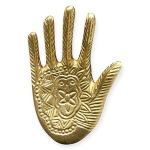 Ornate Gold Cast Iron Hand